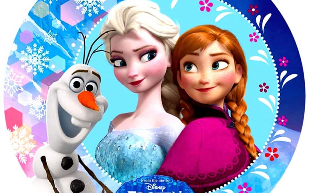 13. Opłatek – Printed cake topper Frozen