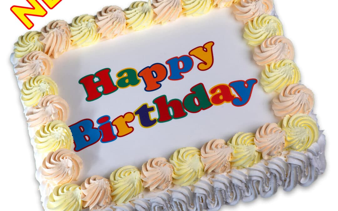 1001. Personalised Happy Birthday Rectangle Cake – NEW