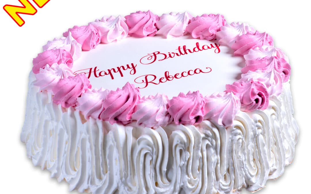 1003a. Pink Decor Happy Birthday Round Cake – NEW