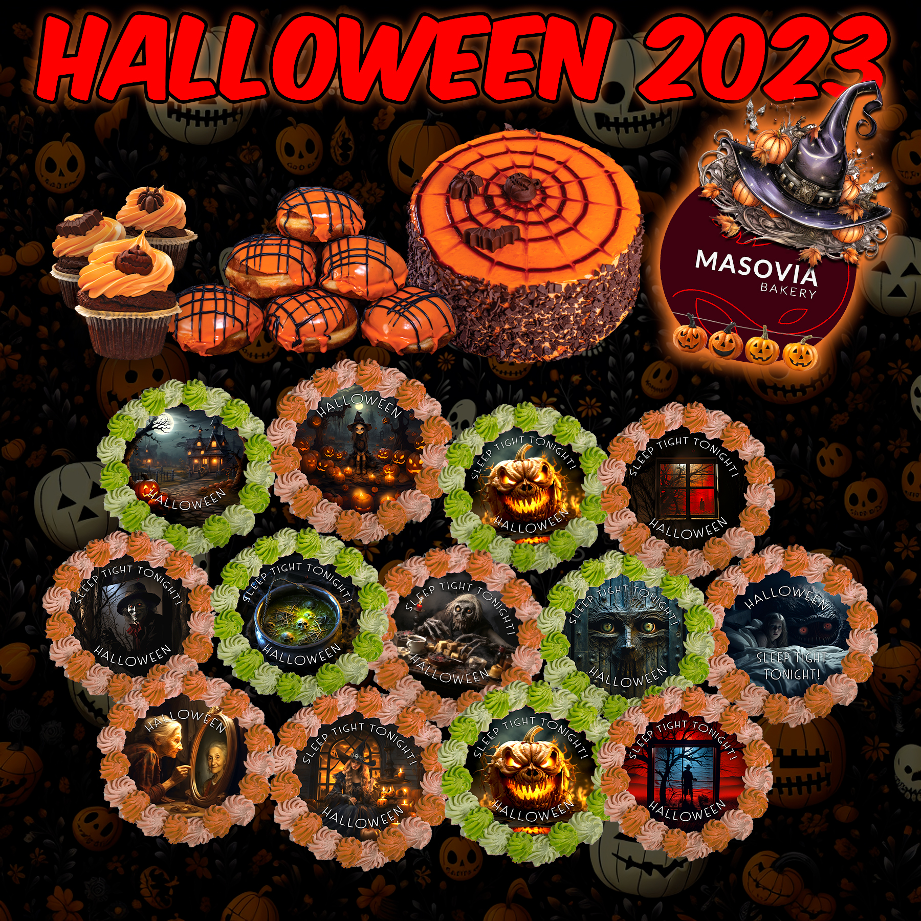 Halloween Cakes at Mazowsze and Masovia Craft Bakery at 2023